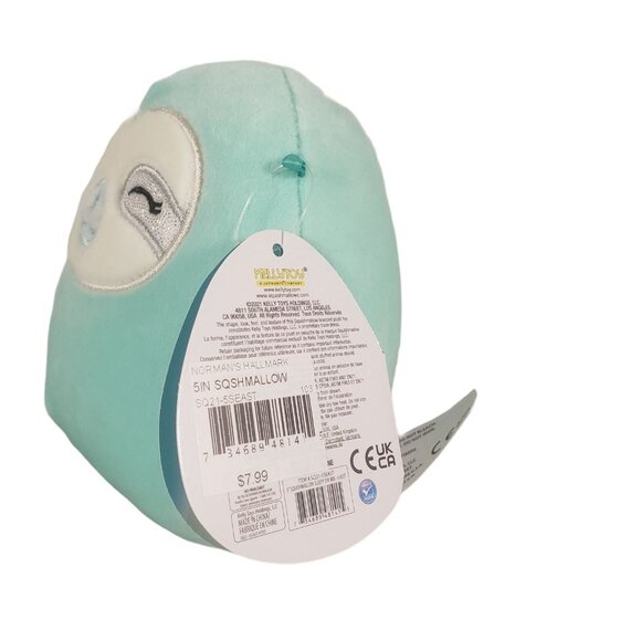 KellyToy Squishmallow Aqua 5" Sleepy Eye Sloth SQ21-5SEAST Lot 9339 - Picture 2 of 7
